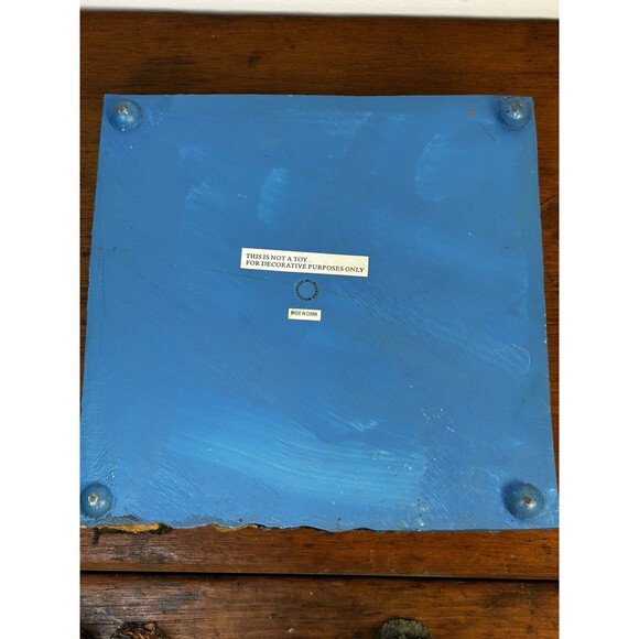 Vintage Fisherman and Fish Tic-Tac-Toe Game Board Sports Camping Lodge Decor - Picture 9 of 12